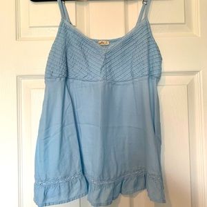 Blue Babydoll Tank Top